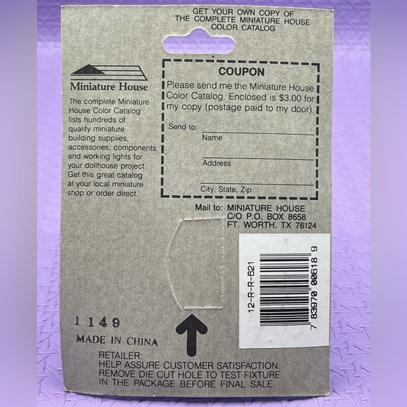 Vintage 90s electric light miniature lamp. - Picture 3 of 5